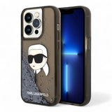 Estuche karl lagerfeld hc liq. glitter nft k.head black iphone 15 pro max color negro  Shop name