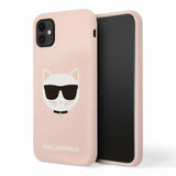 Estuche karl lagerfeld hc silicone choupette head pink iphone 11 color rosado  Shop name