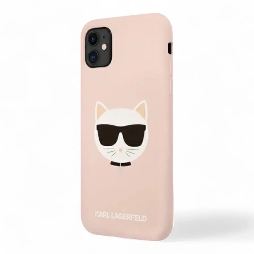 Estuche karl lagerfeld hc silicone choupette head pink iphone 11 color rosado  Shop name