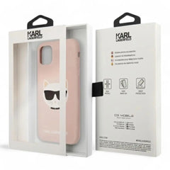 Estuche karl lagerfeld hc silicone choupette head pink iphone 11 color rosado  Shop name