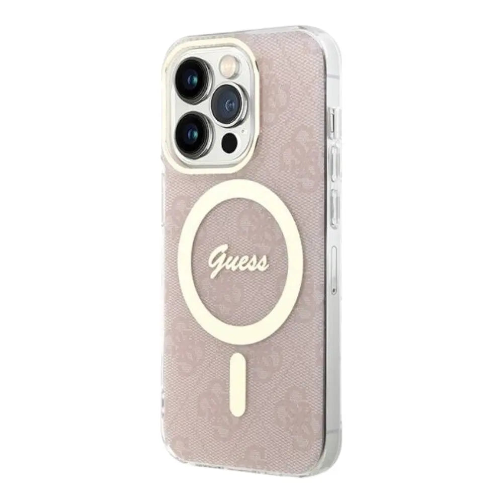 Estuche guess hc magsafe iml 4g pink iphone 15 pro max color rosado  Shop name