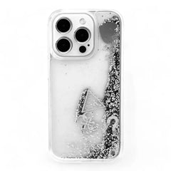 Estuche guess hc liq. glitter charms silver iphone 15 pro max color gris  Shop name