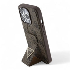 Estuche guess hc gripstand pu 4g triangle strass brown iphone 15 pro max color cafž  Shop name