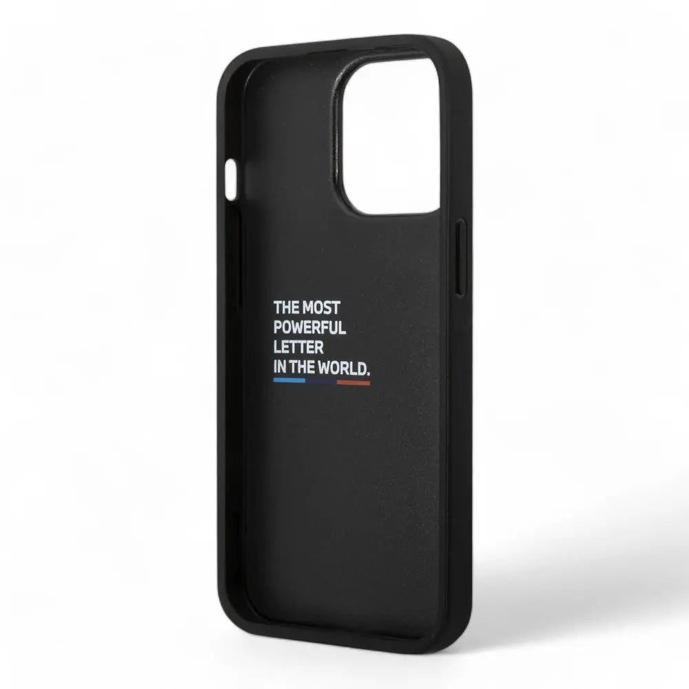 Estuche bmw hc pu carbon black m iphone 15 pro max color negro