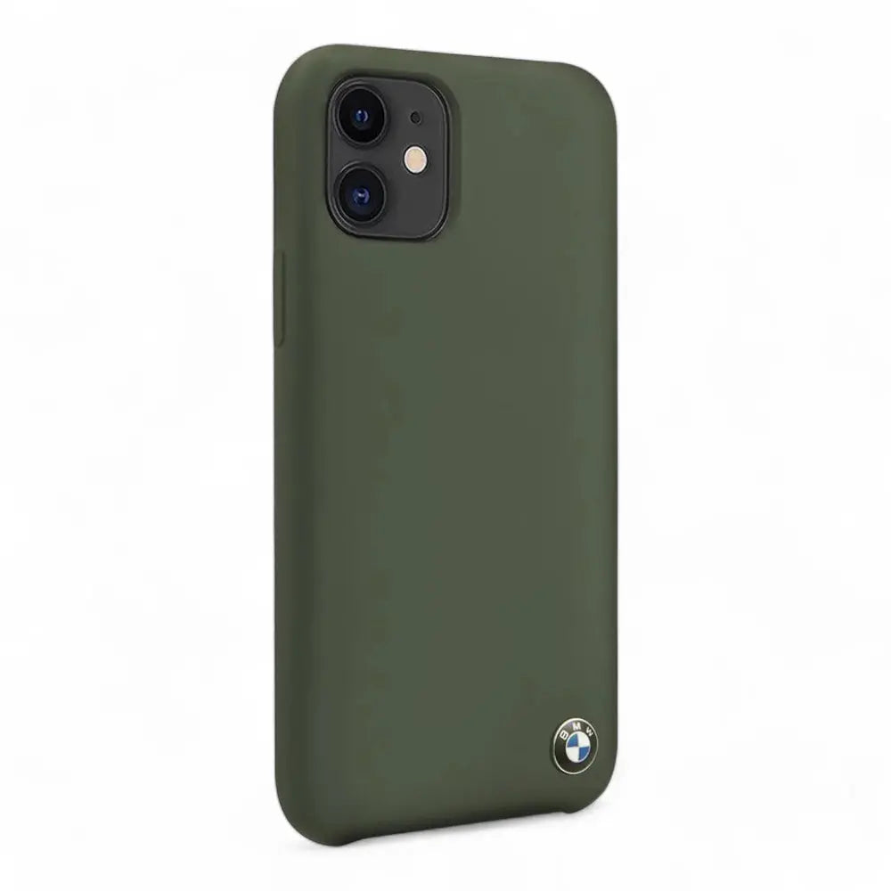 Estuche bmw silicone hard case metal logo - midnight green iphone 11 color verde  Shop name