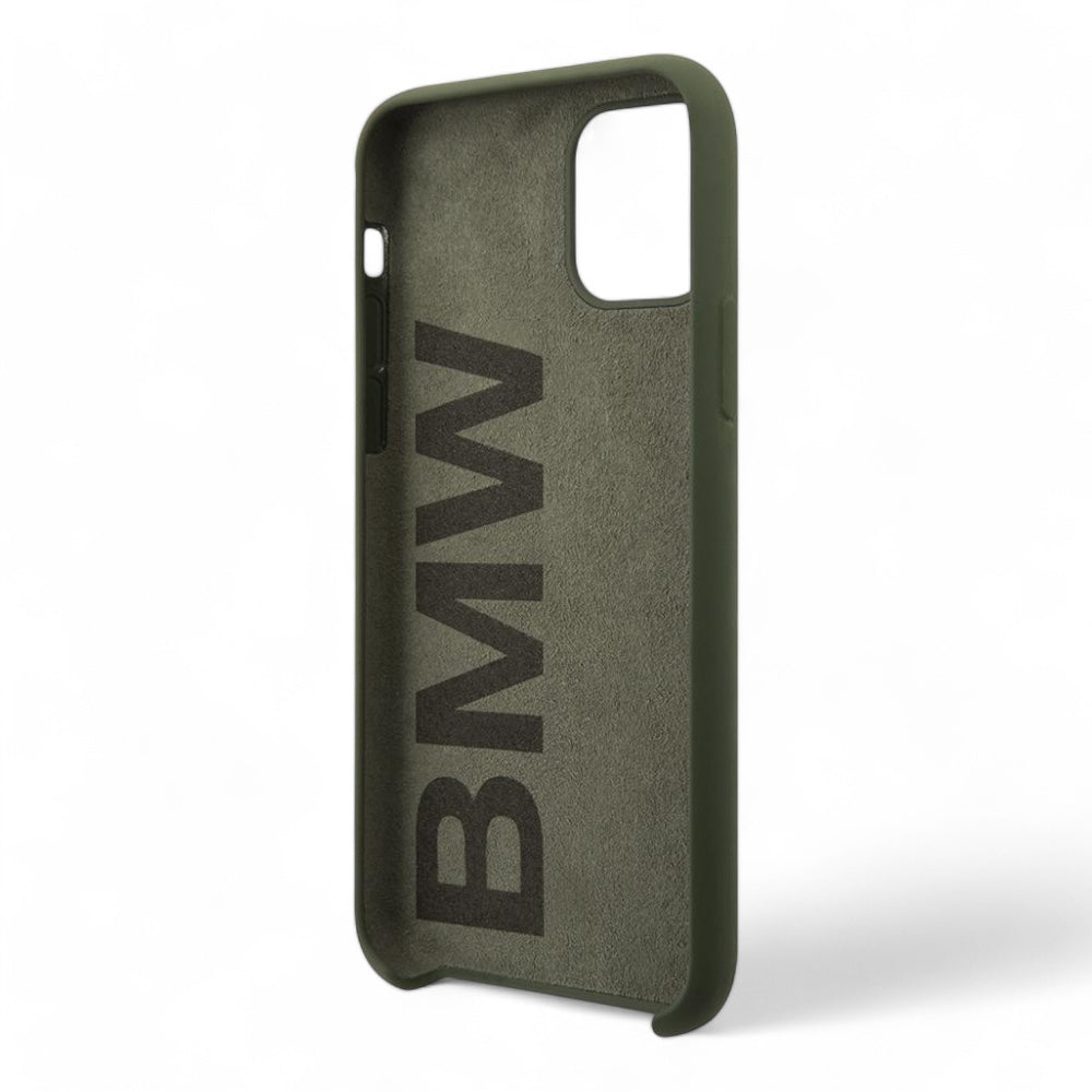 Estuche Bmw Silicone Hard Case Metal Logo - Midnight Green Iphone 11 Color Verde  Shop name