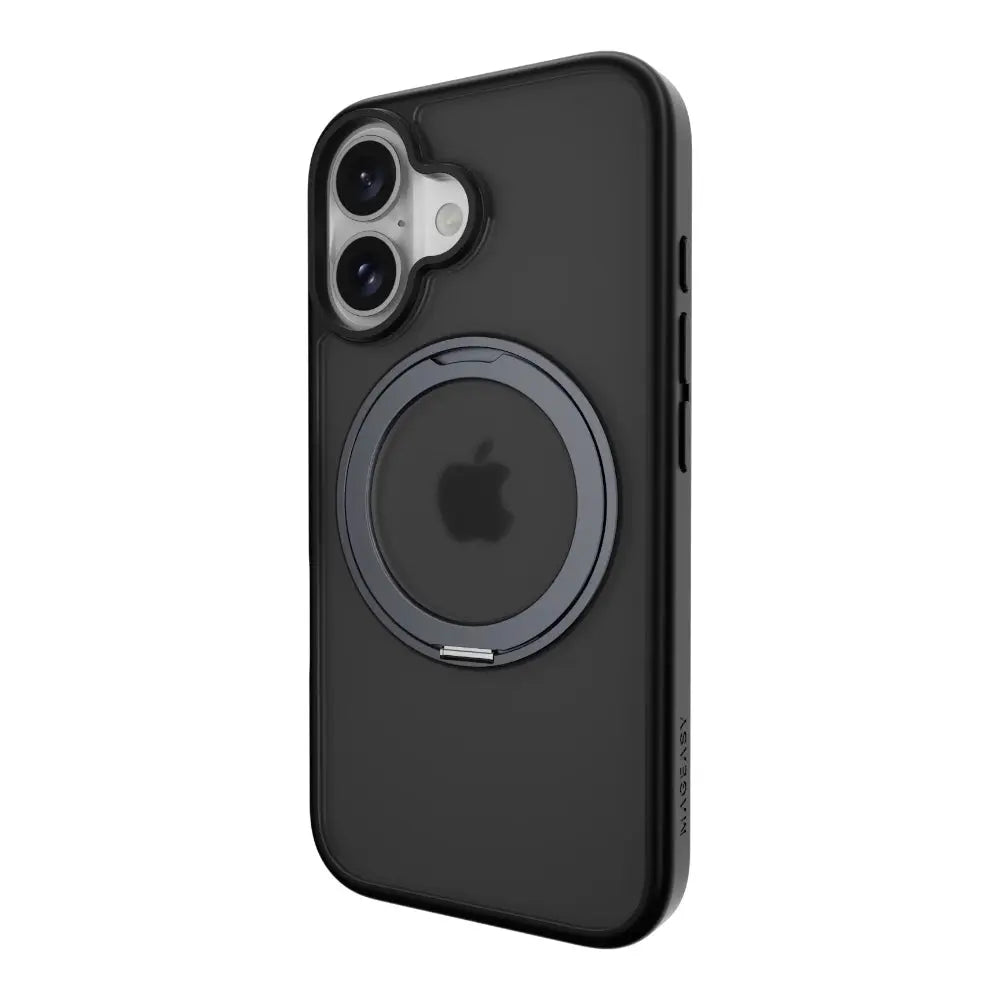 Estuche mageasy skin iphone 16 plus magstand 360 m rotating ring protective case for 2024 iphone 2 lenses large color negro  Shop name