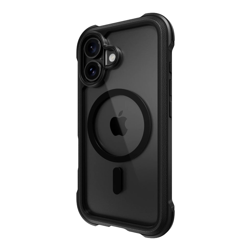 Estuche mageasy skin iphone 16 plus odyssey m rugged utility protective case for 2024 iphone 2 lenses large leather black color negro