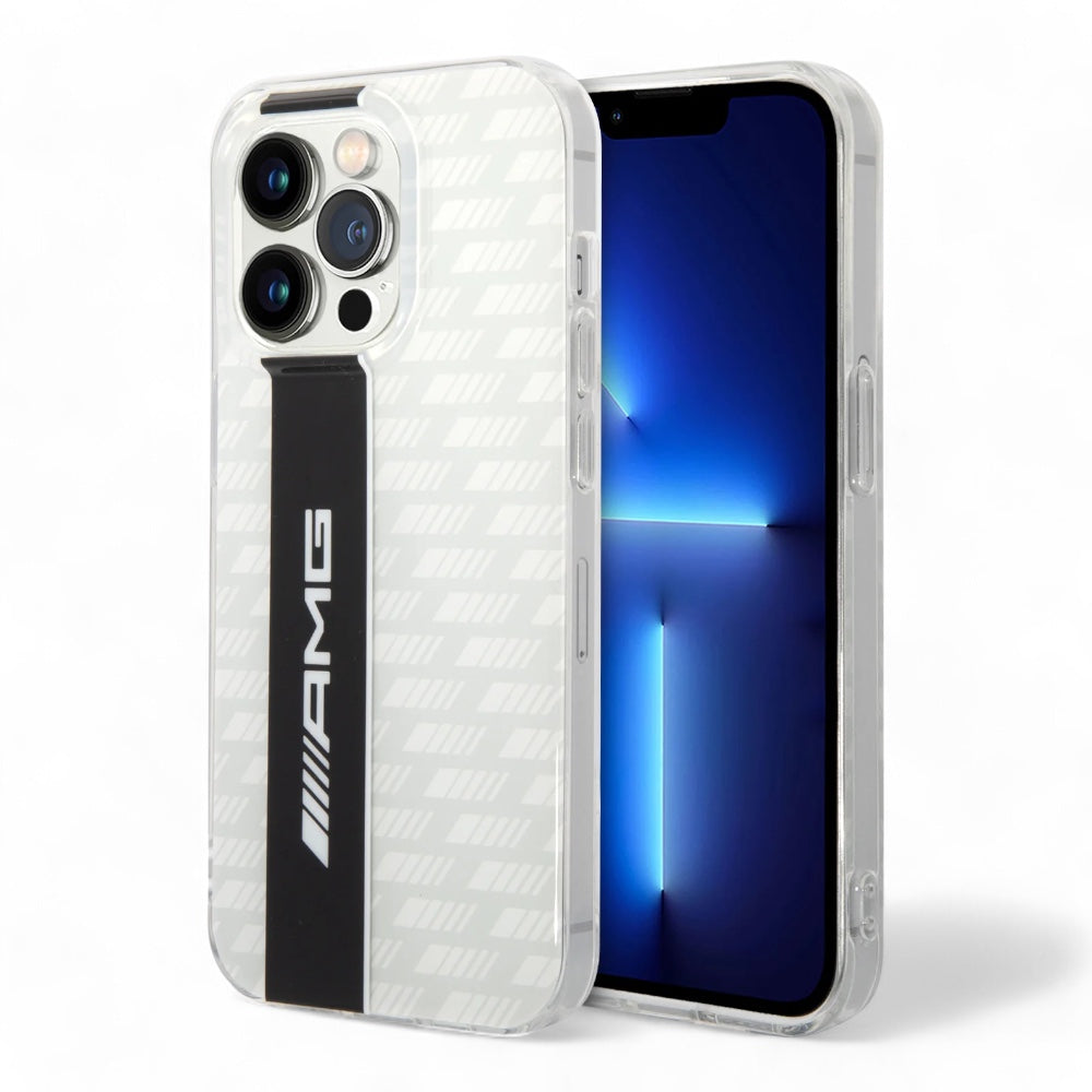 Estuche amg amg hc transp double layer carbon pattern ii iphone 14 pro max color blanco  Shop name