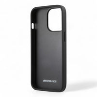 Estuche Amg  Hc Pu Carbon & Leather & Red Stitching Iphone 14 Pro Max Color Negro