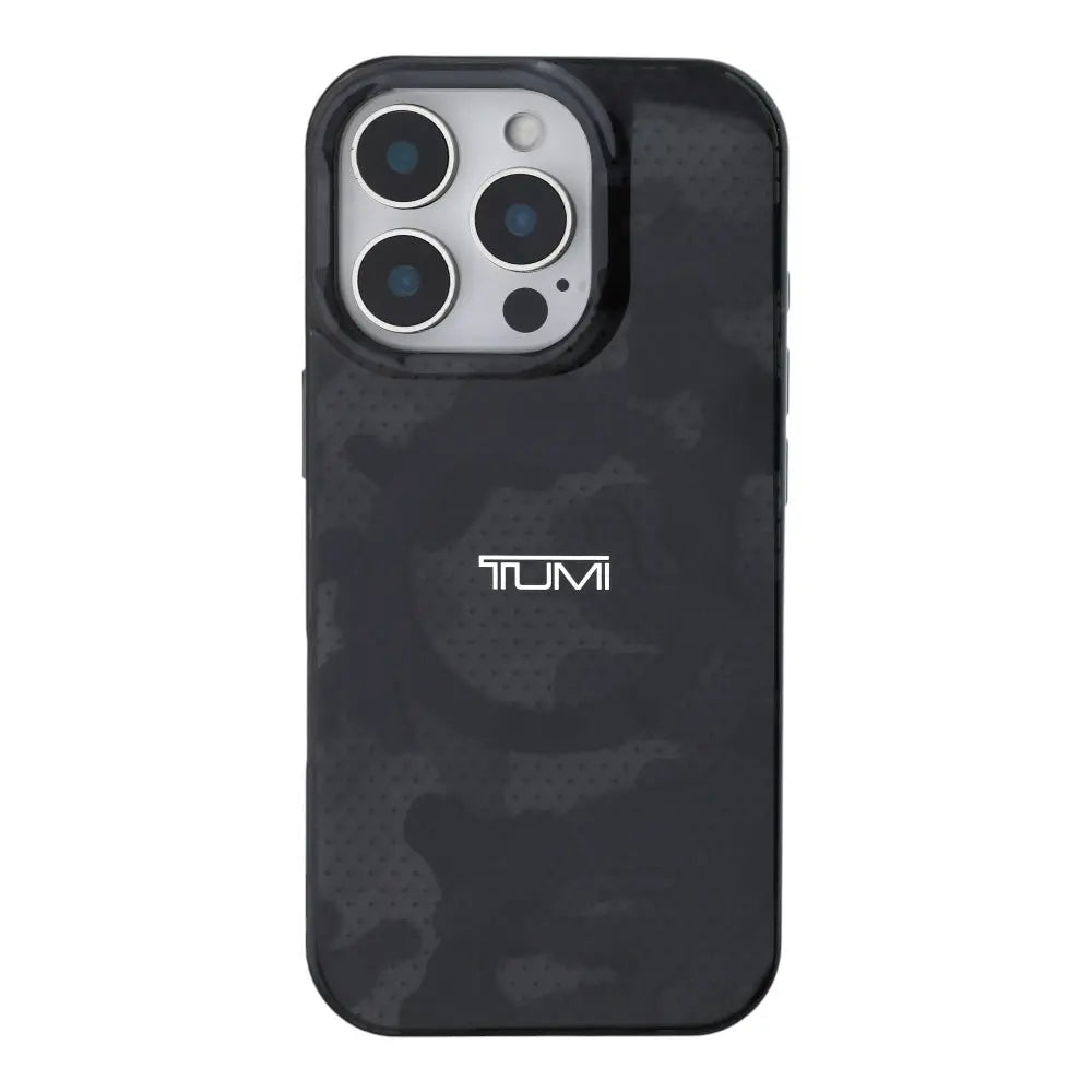 Estuche tumi skin iphone 16 pro tumi hc double layer pc/tpu magsafe camo print color gris