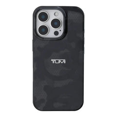 Estuche tumi skin iphone 16 pro tumi hc double layer pc/tpu magsafe camo print color gris  Shop name