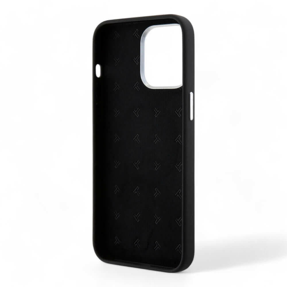 Estuche Tumi Hc Silicone Magsafe Metallic Iphone 15 Pro Max Color Negro- MUNDO ACCESORIOS.