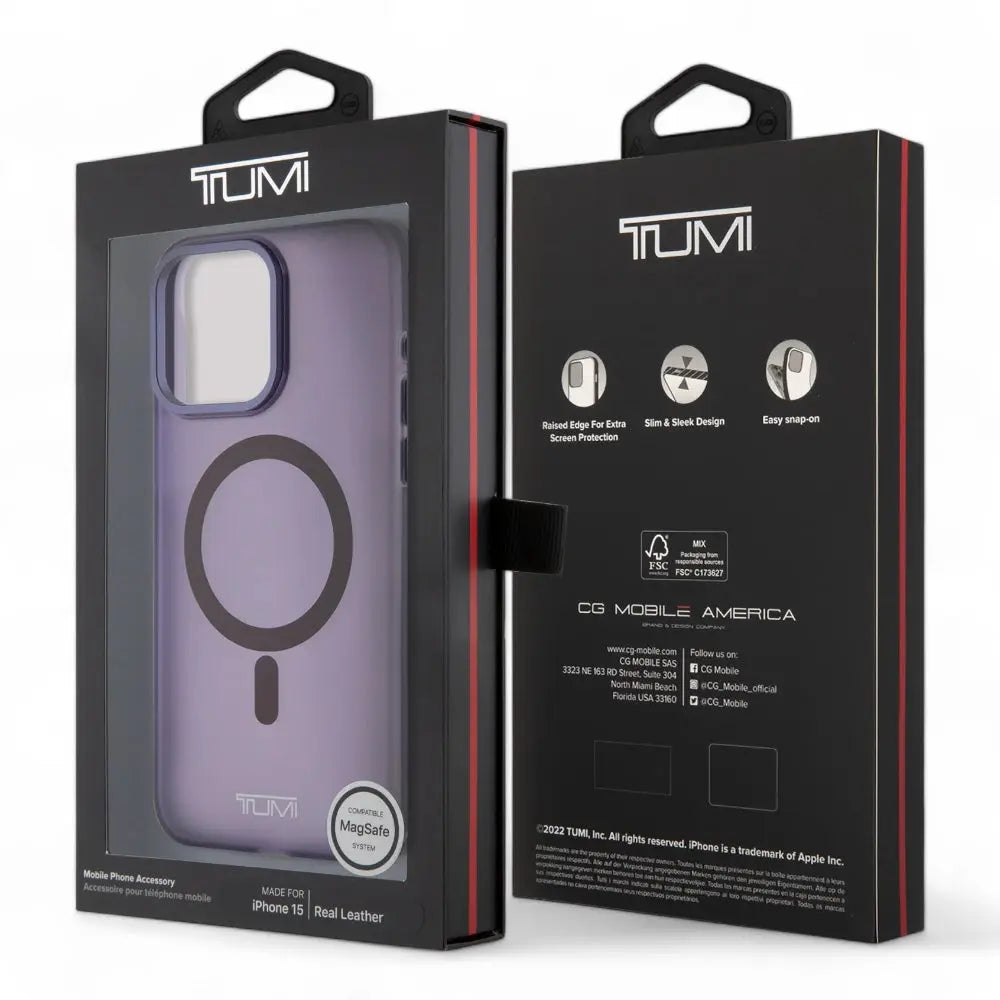 Estuche tumi hc frosted magsafe transparent iphone 15 pro max color morado  Shop name