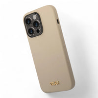 Estuche Tumi Hc Women Liquid Silicone Khaki  Iphone 14 Pro Max Color Dorado