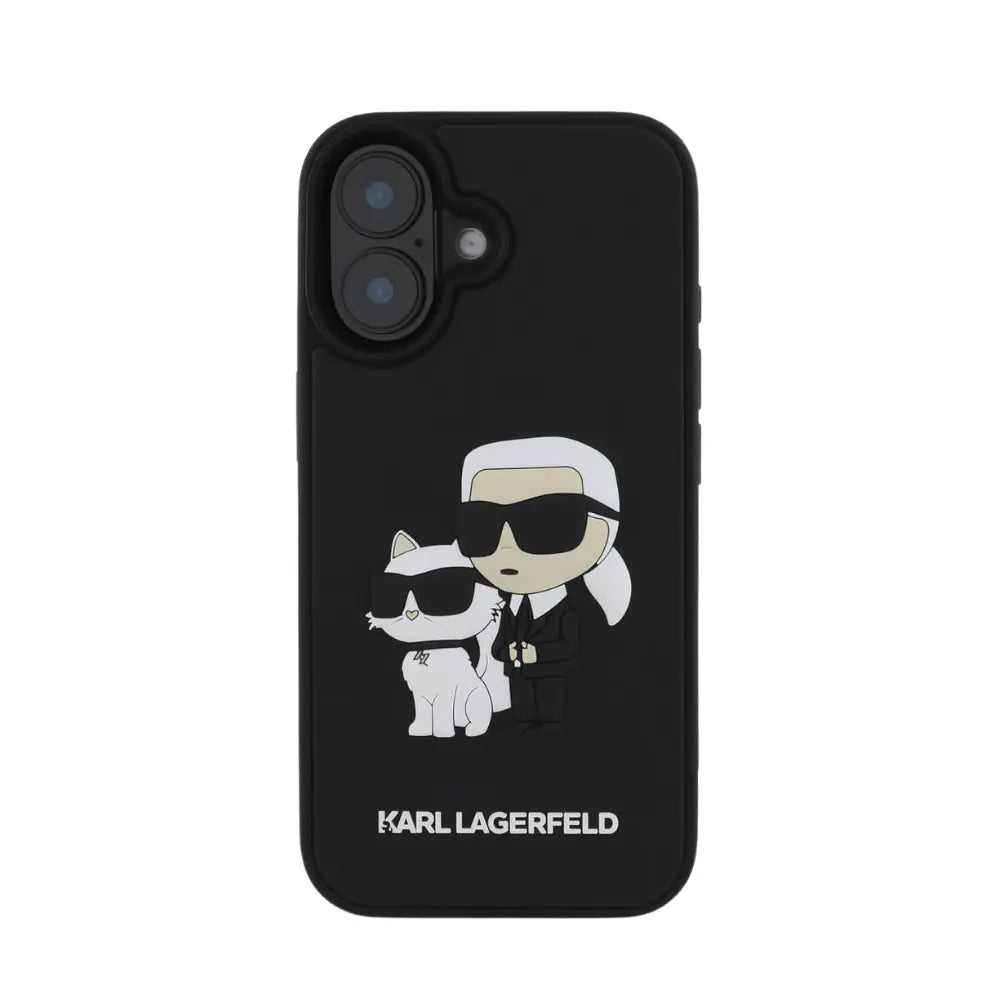 Karl Lagerfeld hc 3d rubber kc nft black iphone 16  Shop name