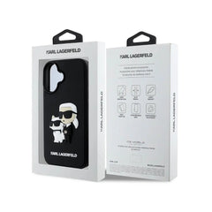 Karl Lagerfeld hc 3d rubber kc nft black iphone 16  Shop name