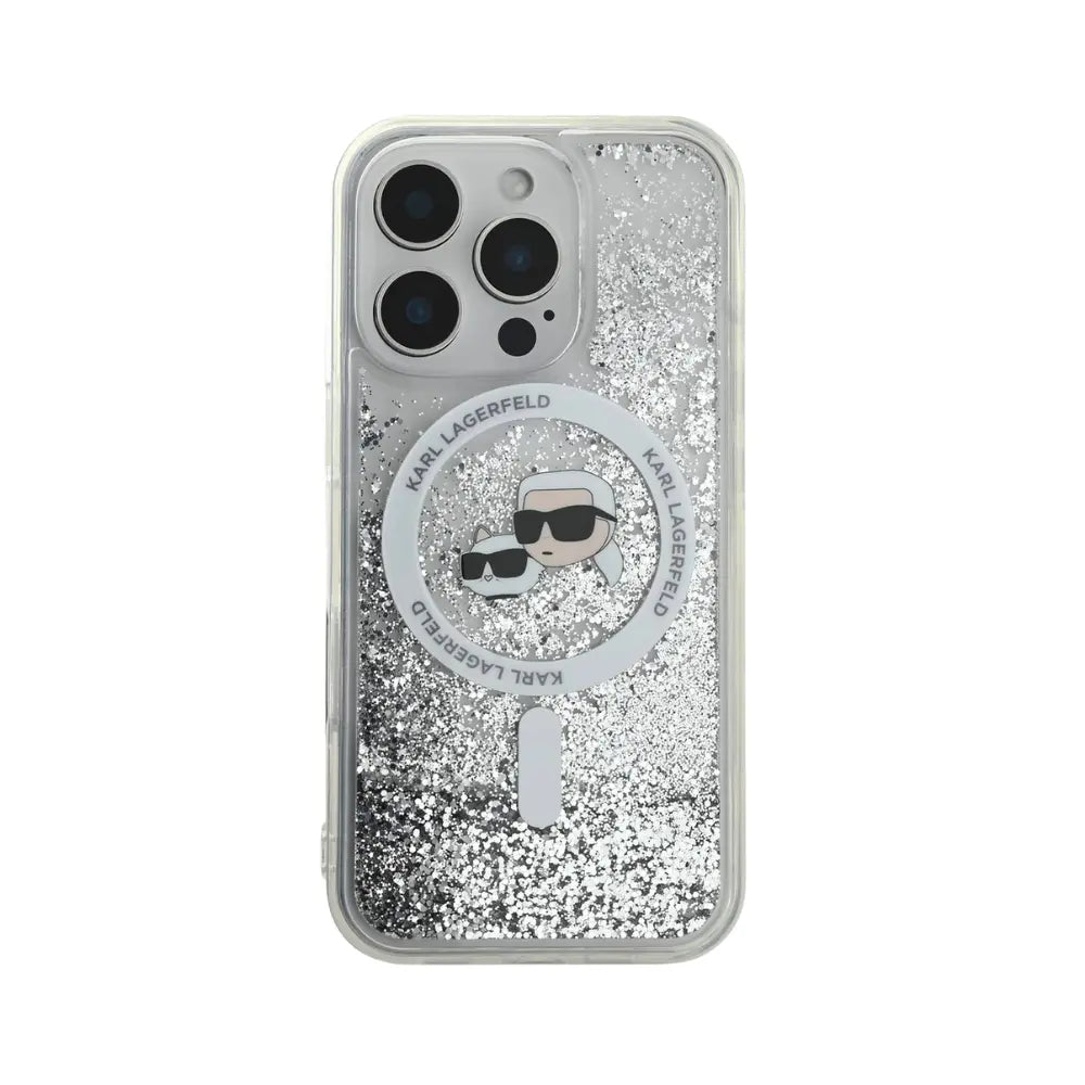 Karl Lagerfeld  hc magsafe liq. glitter kc heads transparent iphone 16  Shop name