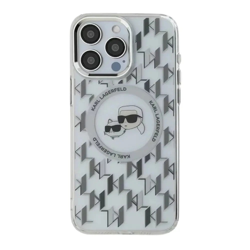 Karl Lagerfeld hc magsafe iml metal monogram kc heads transparent  iphone 16 pro max  Shop name