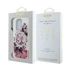 Guess hc magsafe liq. glitter flower pink iphone 16 pro  Shop name