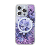 Guess hc magsafe liq. glitter flower purple iphone 16 pro  Shop name