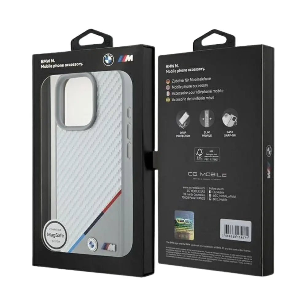 BMW hc m magsafe pu carbon tricolor line grey iphone 16 pro max  Shop name