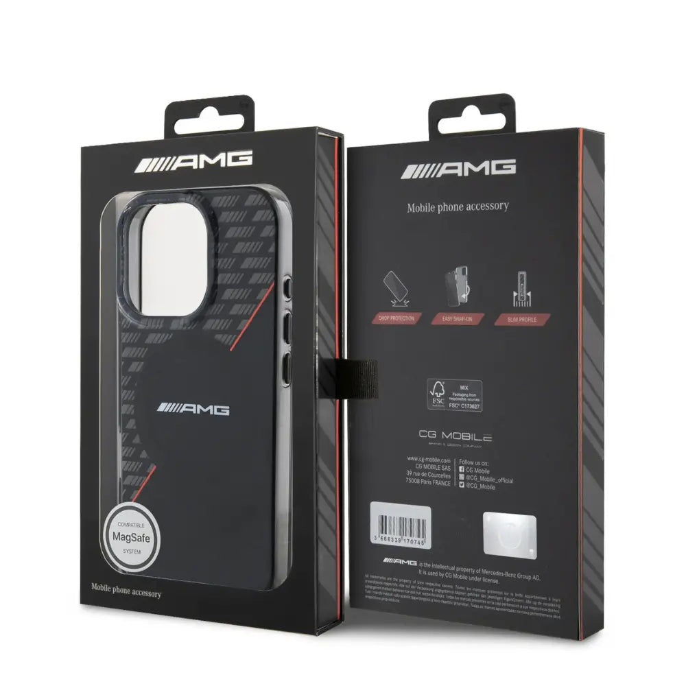 Amg magsafe case double layer black&red iphone 16  Shop name