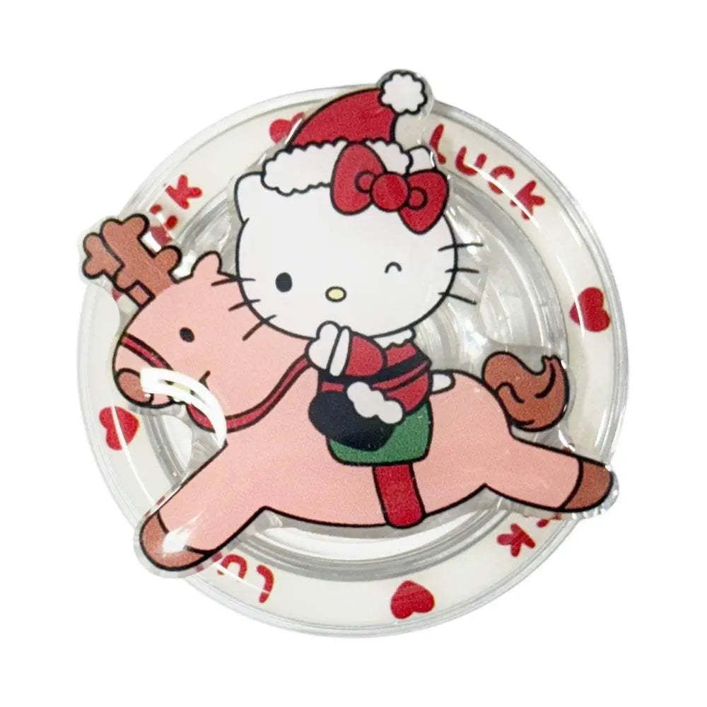 Hello Kitty Navidad MagSafe Pop Grip with festive design for secure mobile use.