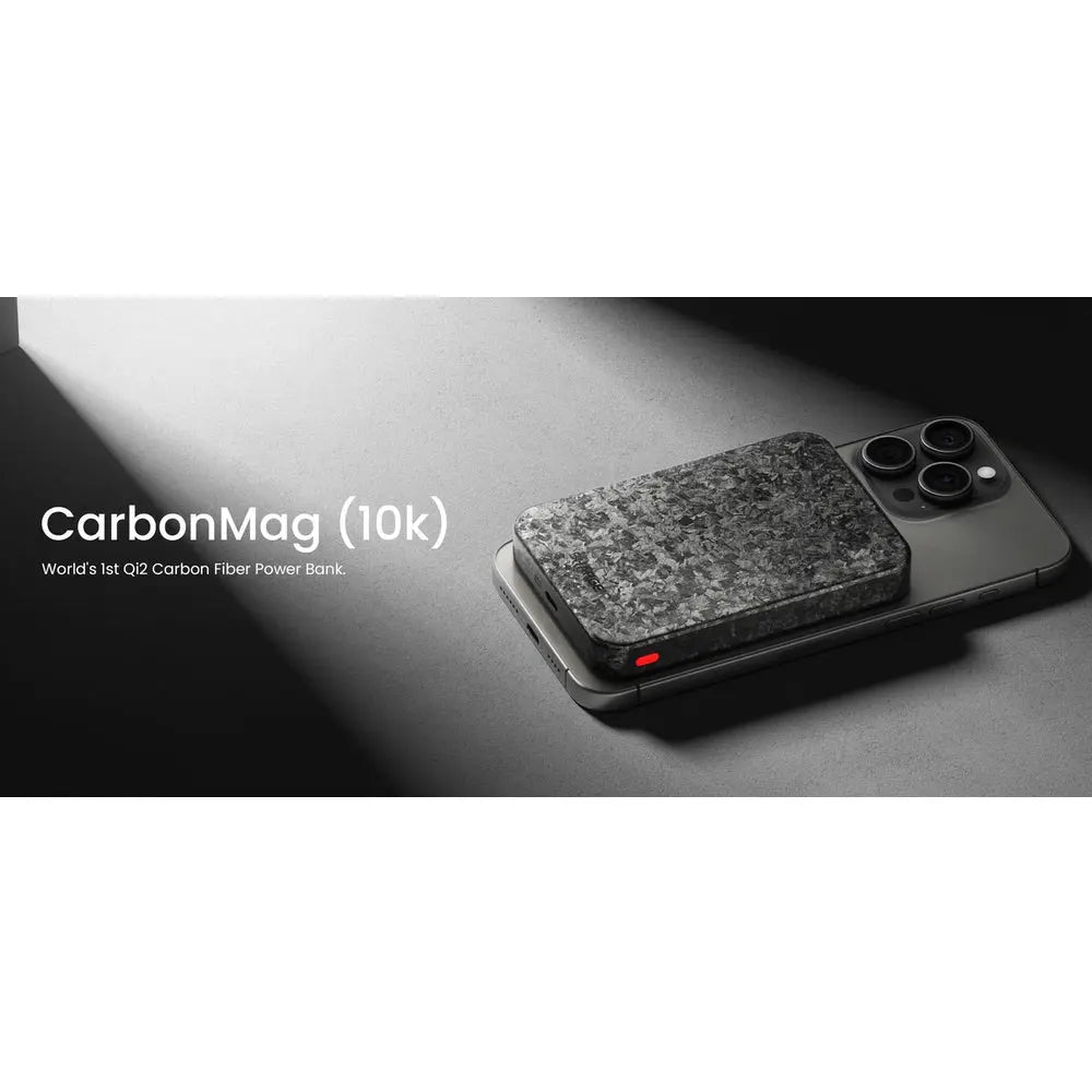 Gadget sharge magsafe power bank fibra de carbon - carbonmag 10,000 mha color negro  Shop name