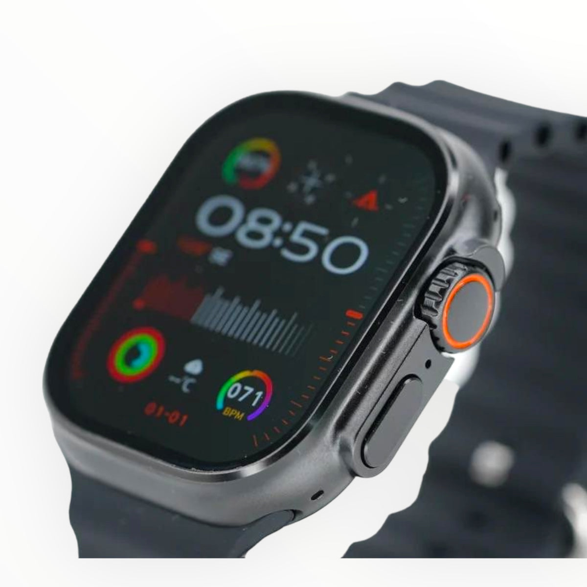 Gadget generico smart watch  ultra 2 v9 con pulsera negro color negro