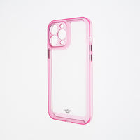 transparent cases the king frame of apple iphone 13 pro max pink / transparent color