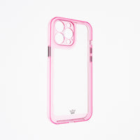 transparent cases the king frame of apple iphone 13 pro max pink / transparent color