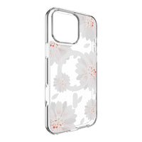 Estuche switcheasy skin iphone 16 pro max style m pattern shockproof case for 2024 iphone 3 lenses large white flower color multicolor