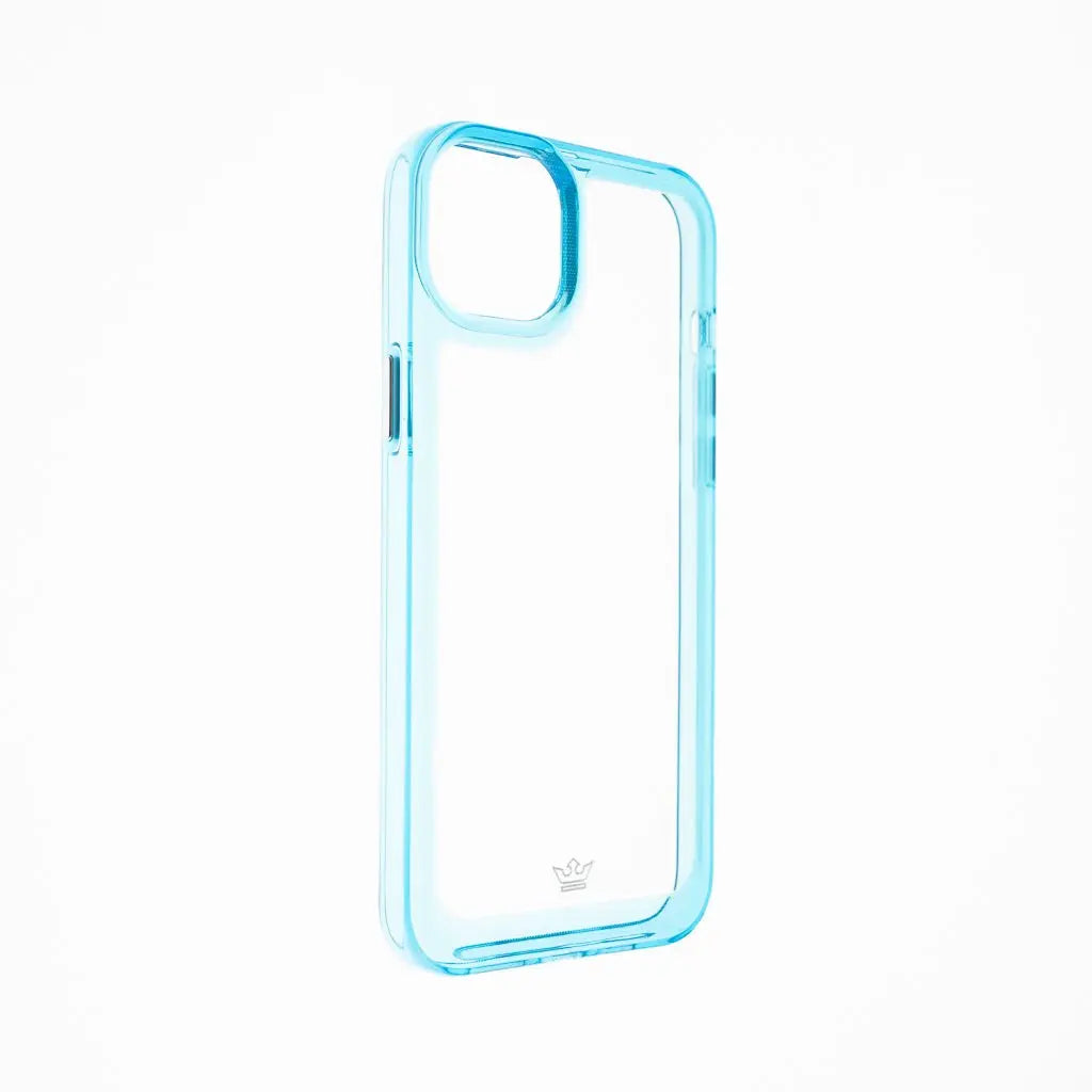 estuche transparente el rey marco de apple iphone 14 color turquesa / transparente  Shop name