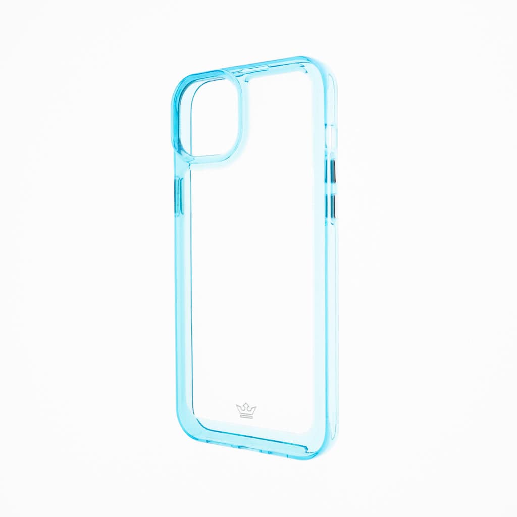 estuches transparente el rey marco de apple iphone 14 plus color turquesa / transparente - MUNDO ACCESORIOS (B2C)