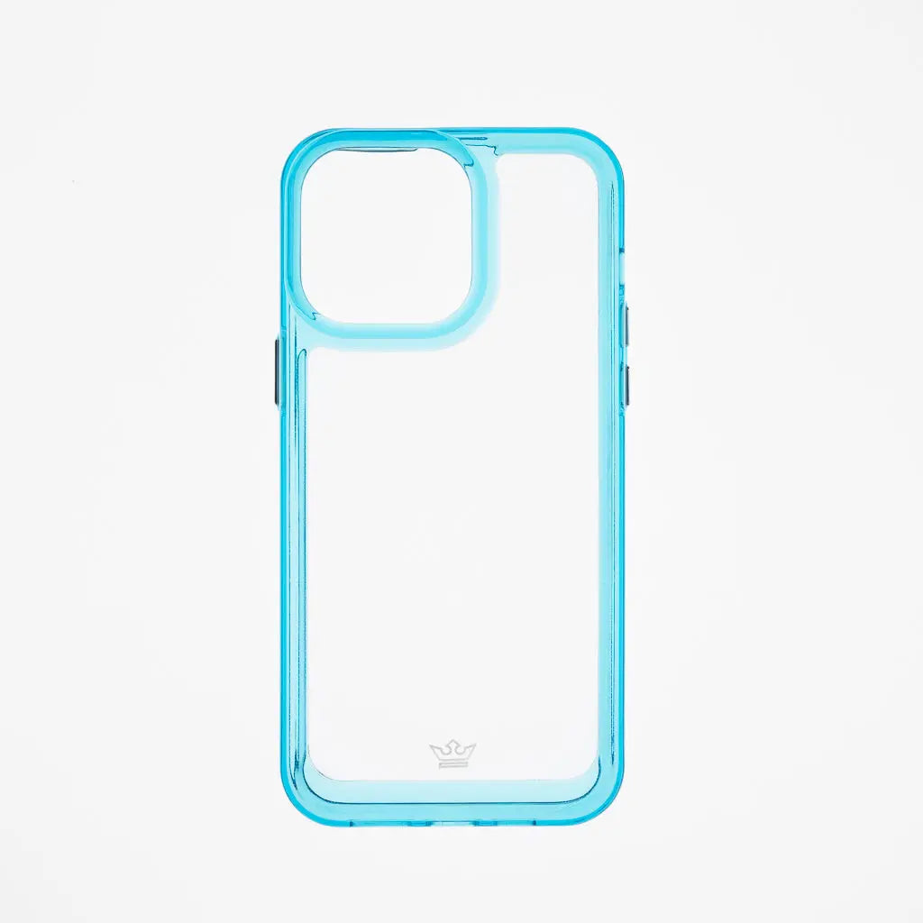 Estuche transparente el rey marco de apple iphone 14 pro color turquesa / transparente  Shop name