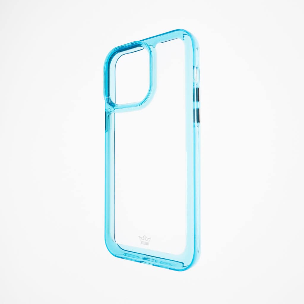 Estuches Transparente El Rey Marco De Apple Iphone 14 Pro Color Turquesa / Transparente - MUNDO ACCESORIOS (B2C)