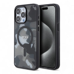 Estuche Tumi Hc Frosted Magsafe Transparent Mesh Camo Iphone 15 Pro Max Color Negro - MUNDO ACCESORIOS