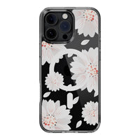 Estuche switcheasy skin iphone 16 pro max style m pattern shockproof case for 2024 iphone 3 lenses large white flower color multicolor