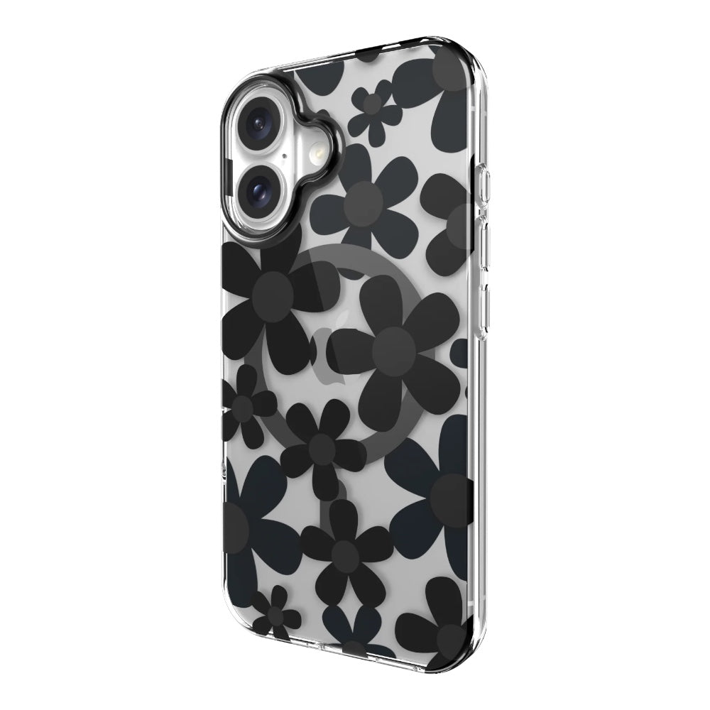 Estuche switcheasy skin iphone 16 fleur m 3d patterned shockproof case for 2024 iphone 2 lenses color negro