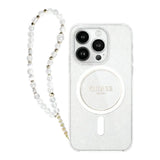 Guess hc magsafe iml glitter with pearl strap transparent iphone 16 pro max  Shop name