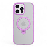 Estuche devia magsafe iphone 16 pro max delight series magnetic case with bracket color fucsia