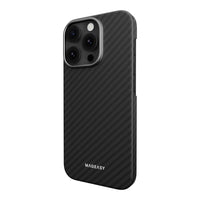 Estuche mageasy skin iphone 16 pro kev m armaid fiber protective case for 2024 iphone 3 lenses 1500d black  color negro