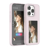 Estuche personalizado DIY Ink Case rosado para iPhone 13 Pro Max con diseño elegante y protección completa.