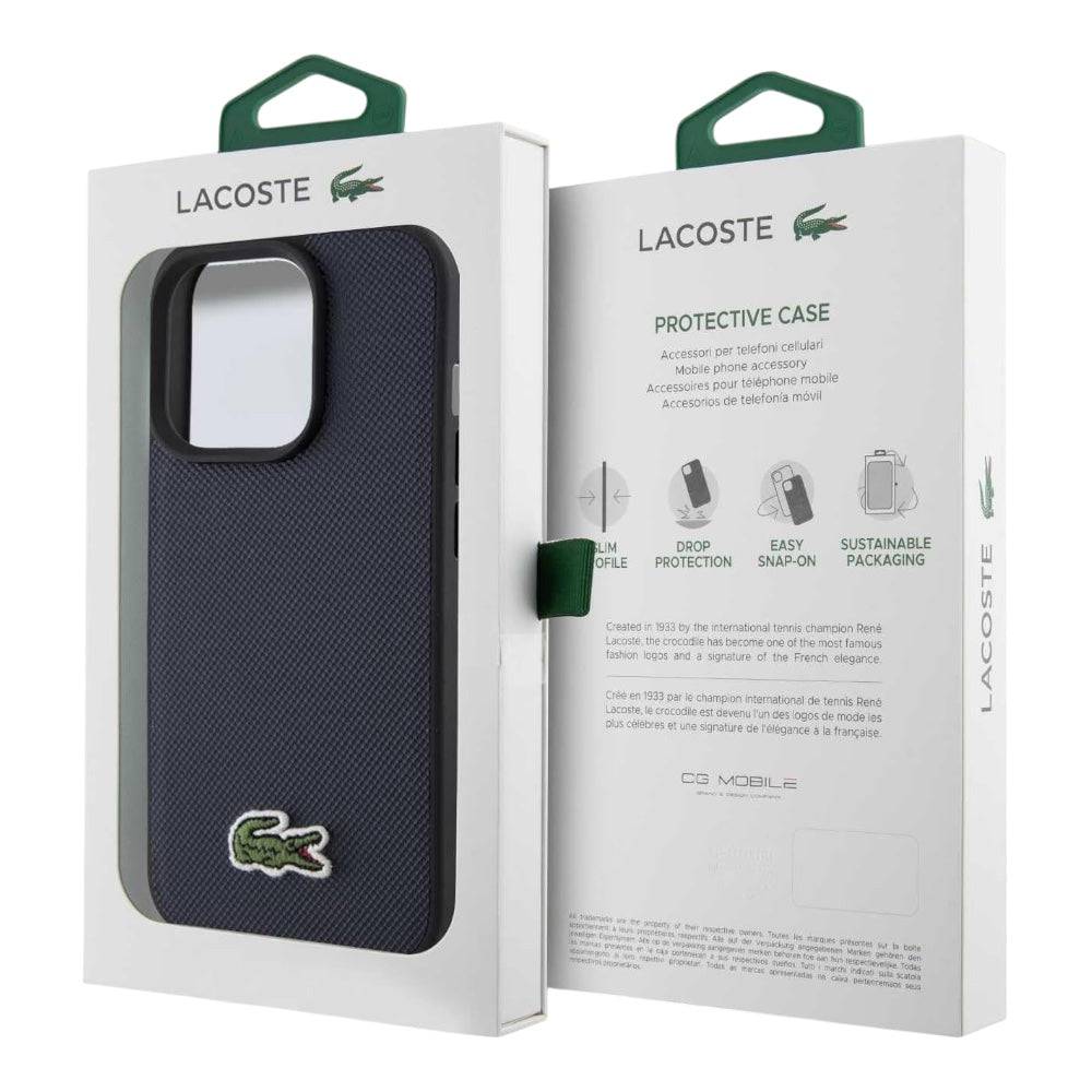 Estuche lacoste skin iphone 16 pro max hardcase magsafe color azul - MUNDO ACCESORIOS (B2C)