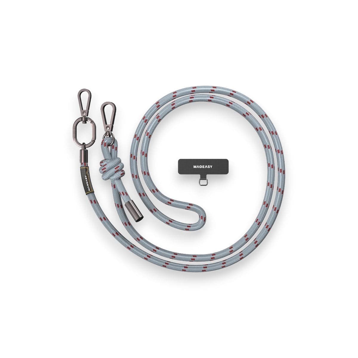 Accesorio switcheasy strap 8.3 mm para cualquier celular ( misty blue/red ) color azul - MUNDO ACCESORIOS (B2C)