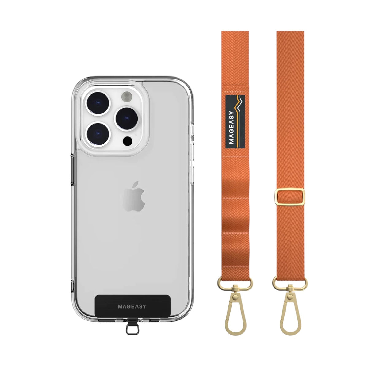 Accesorio switcheasy strap 20 mm para cualquier celular color naranja