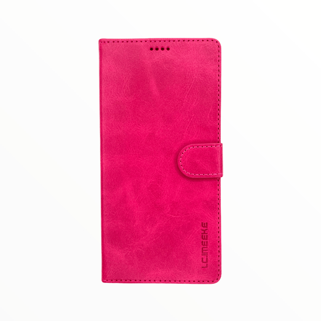 Estuches Carteras Lc Imeeke Folio Libreta Con Porta Tarjeta Samsung A01 Color Rosado - MUNDO ACCESORIOS (B2C)