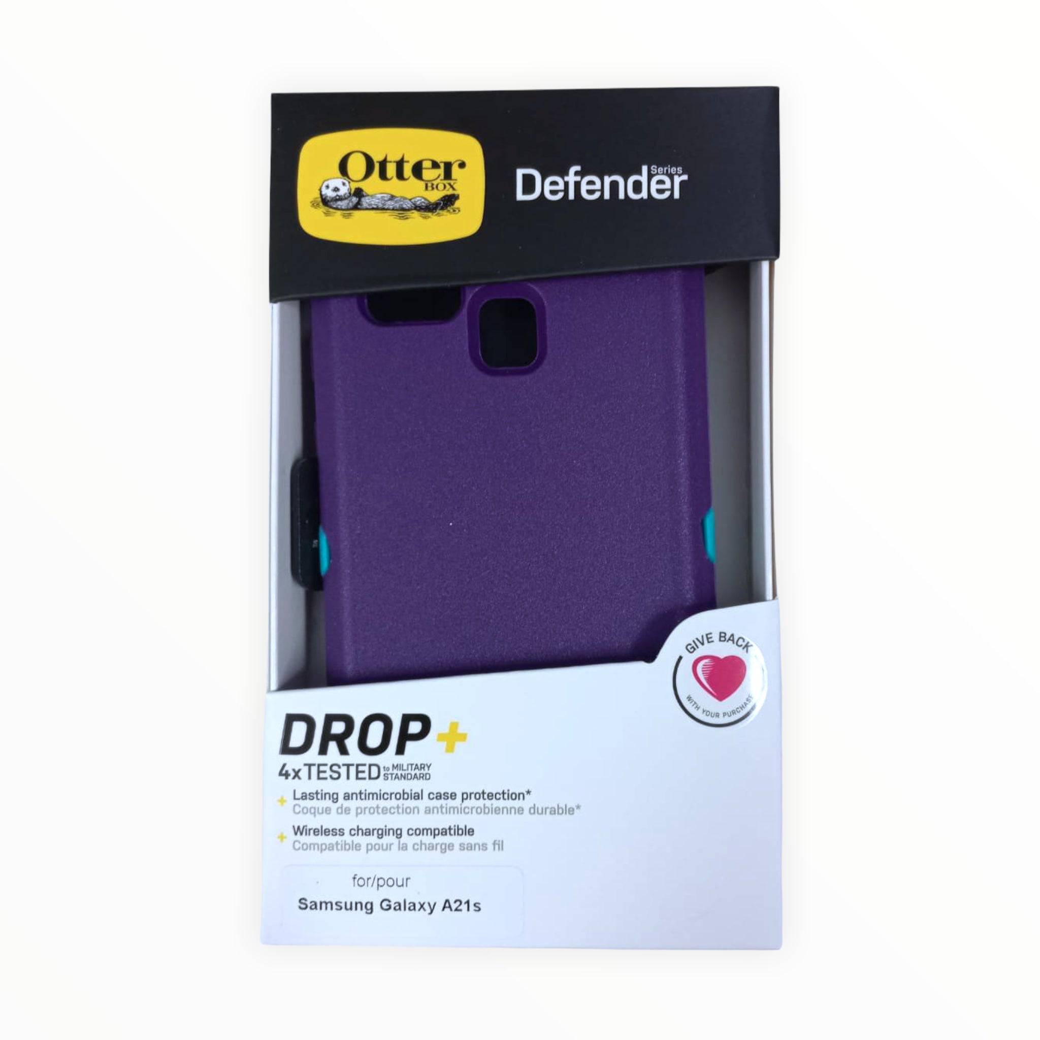 Estuches Proteccion Otterbox Defender Samsung A21S Color Morado / Turquesa - MUNDO ACCESORIOS (B2C)