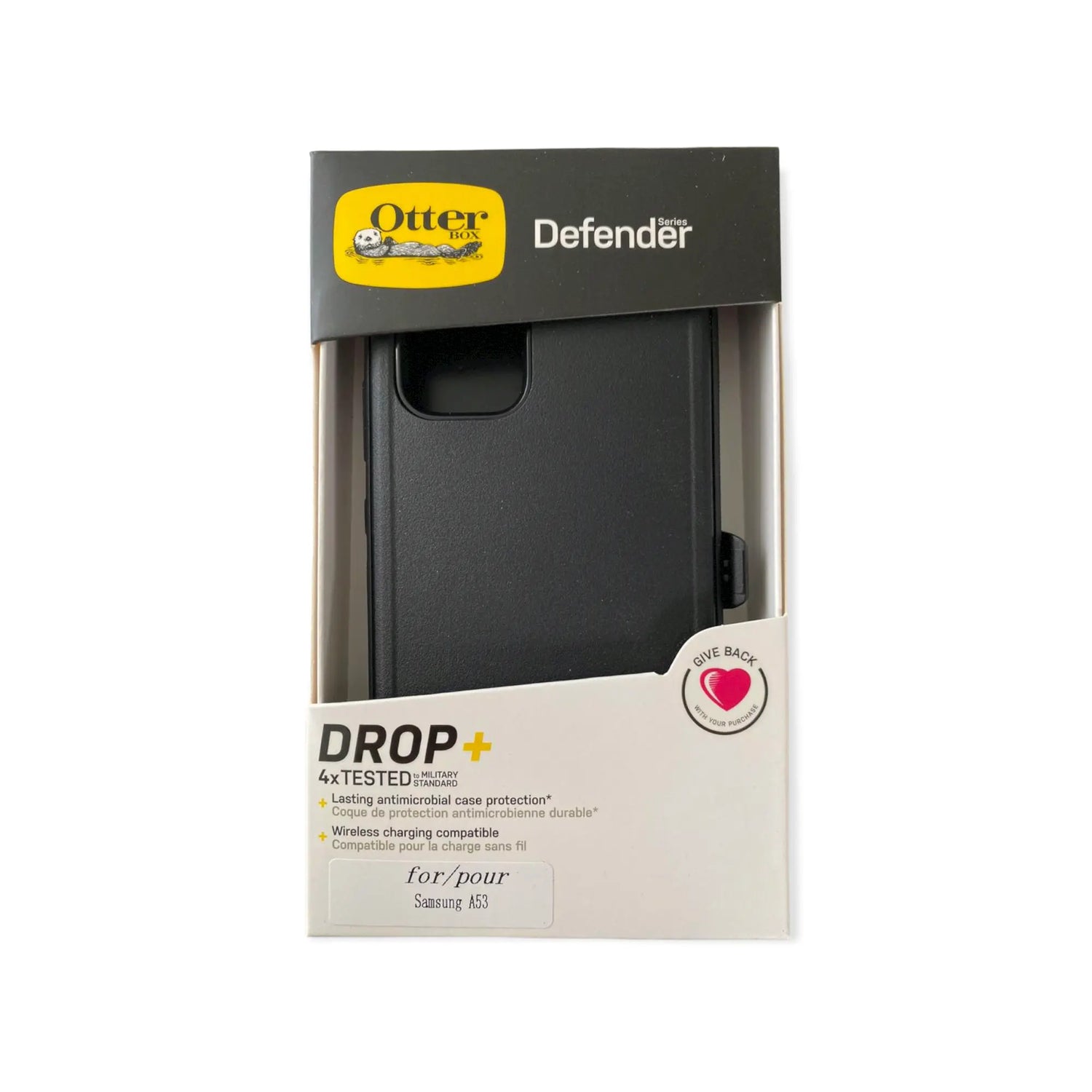 Estuche proteccion otterbox defender samsung a53 color negro  Shop name